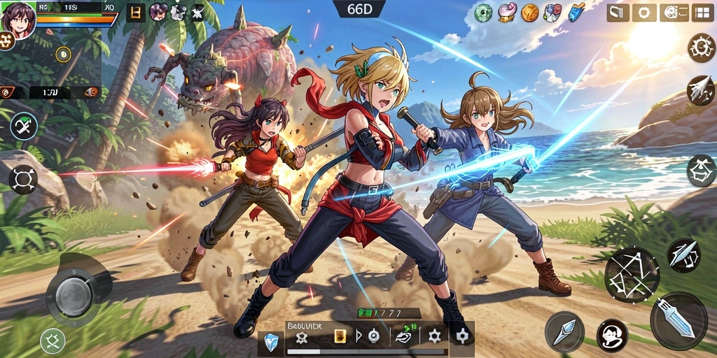 Menampilkan pertarungan seru dalam dunia Anime yang menakjubkan.
