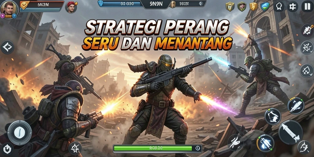 Tampilan gameplay seru di dalam <strong>9N9N</strong>, penuhi strategi dan taktik.