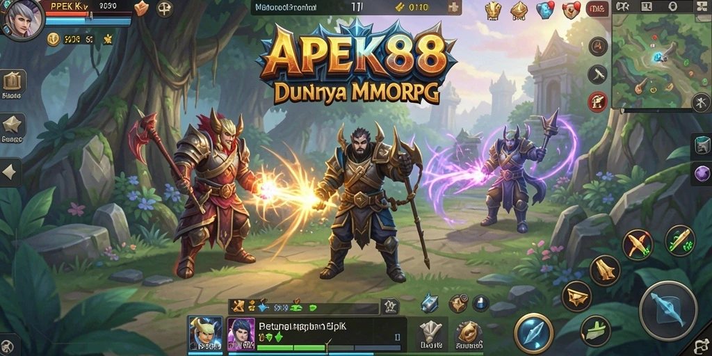 Screenshot APEK88 menampilkan aksi seru dalam dunia MMORPG.