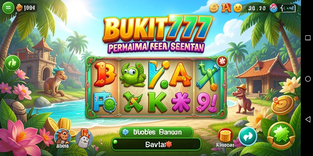 Tampilan menarik dari gameplay BUKIT777 yang penuh warna.