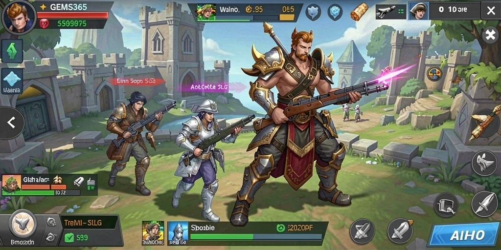 Tampilan menarik dari gameplay GEMS365 yang penuh strategi.