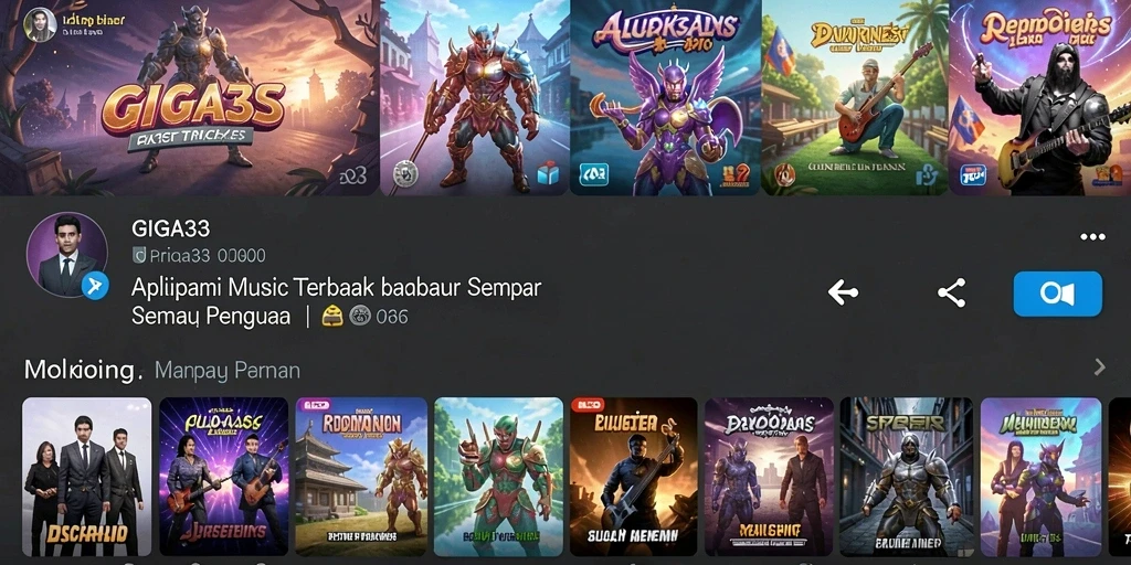Tampilan gameplay GIGA33 yang interaktif dan menarik.