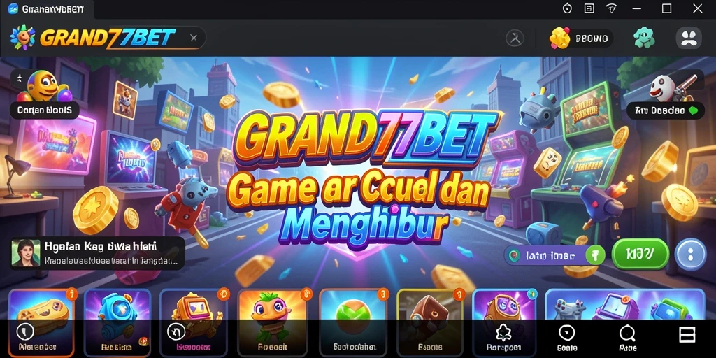 Tangkapan layar GRAND77BET menampilkan aksi gameplay Arcade yang mendebarkan.