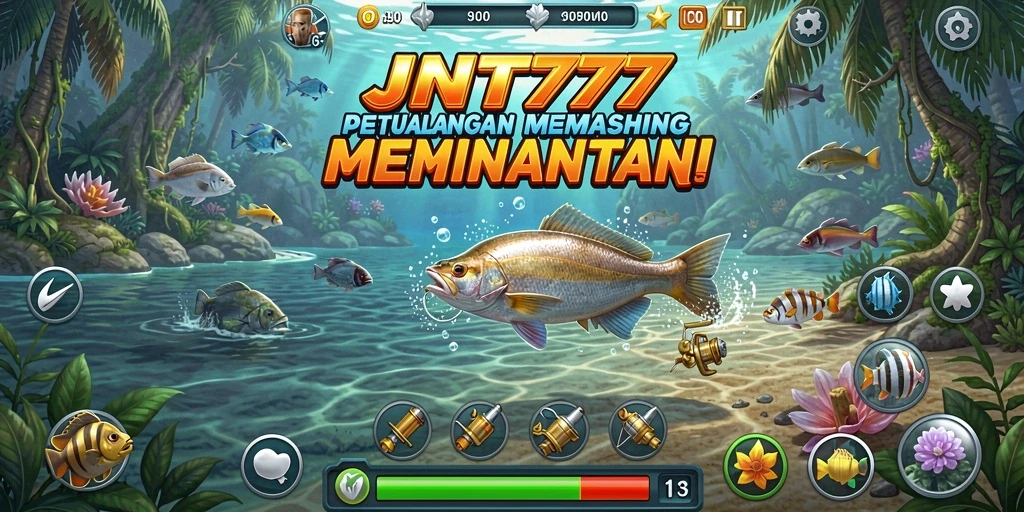 Tampilan gameplay memancing yang seru dan mengasyikkan di JNT777.