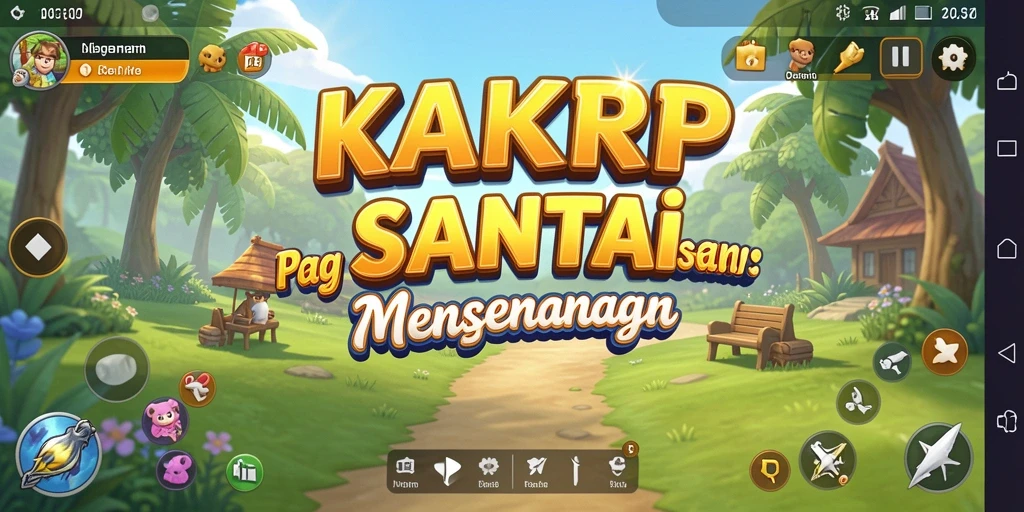 Tampilan gameplay KAKRP yang ceria dan menawan.