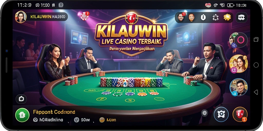 Tampilan gameplay KILAUWIN yang seru dan interaktif di Live Casino.