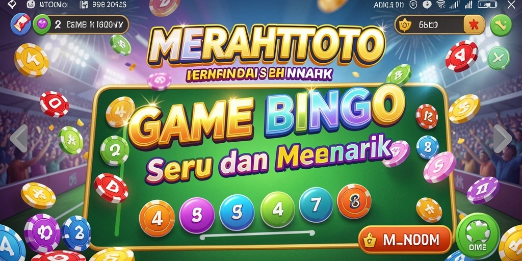 Tampilan gameplay seru dalam game Bingo MERAHTOTO.