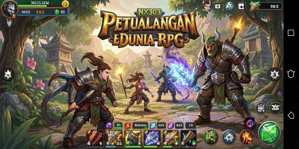 Tampilan gameplay RPG yang seru dan menantang