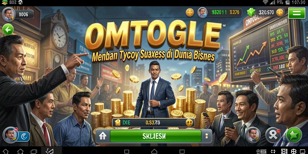 Tampilan gameplay yang menarik dari <strong>OMTOGEL</strong>, menunjukkan pengelolaan bisnis Tycoon.