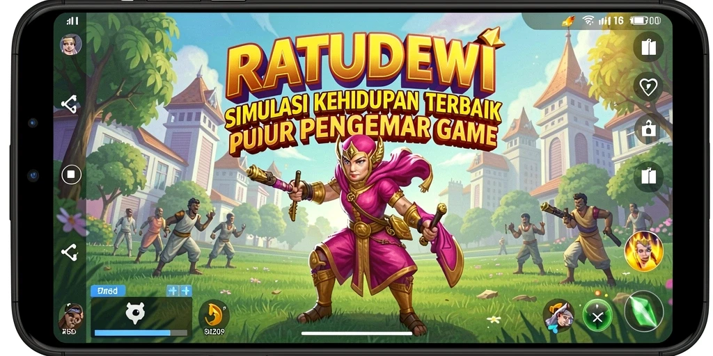Screenshot gameplay RATUDEWI menampilkan momen seru dalam dunia simulasi.