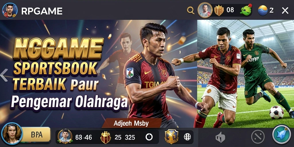 Tangkapan layar RPGAME menampilkan interaksi pengguna dalam taruhan olahraga.