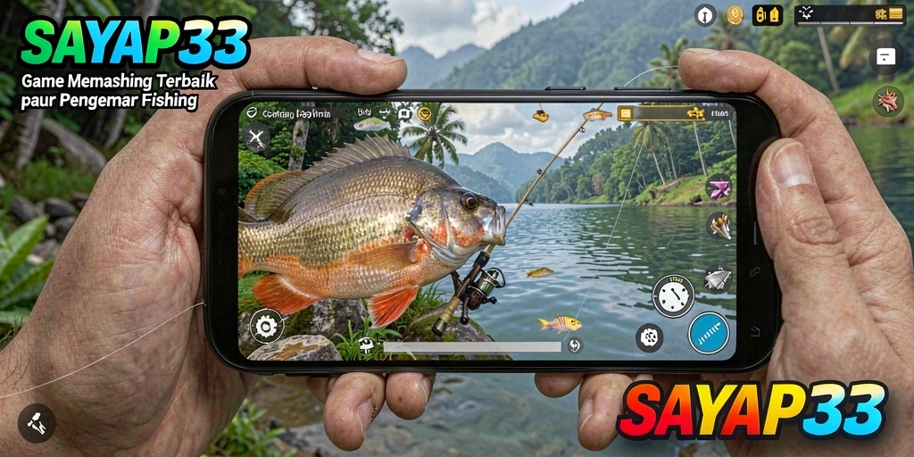 Tampilan gameplay SAYAP33 dengan pengalaman memancing yang memukau.