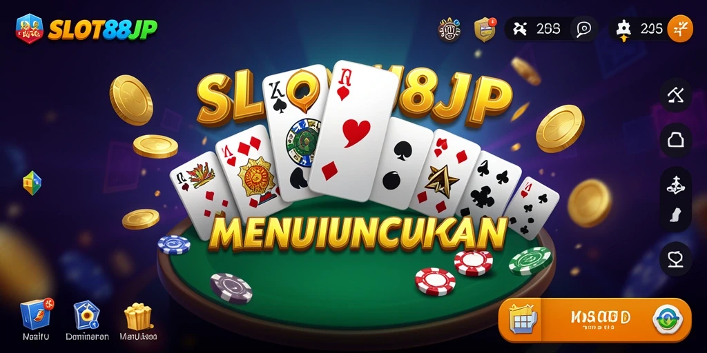 Gameplay menarik dalam SLOT88JP menampilkan aksi Domino seru.