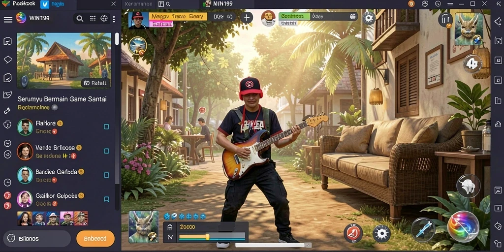 Tampilan gameplay menarik dari WIN199 yang santai.
