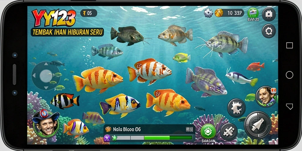Tampilan gameplay menembak ikan yang mengasyikkan di YY123.